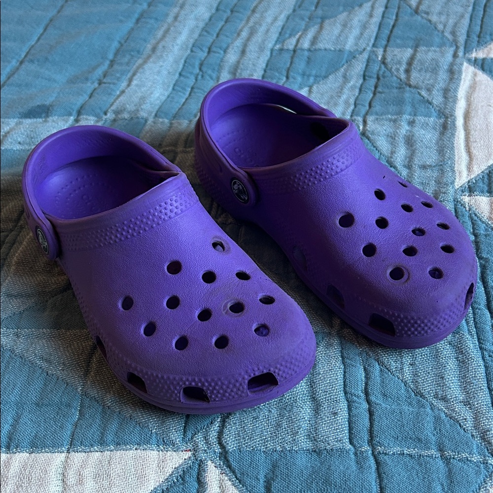 Kids Purple Crocs